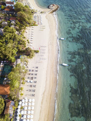 Indonesien, Bali, Luftaufnahme des Strandes von Sanur - KNTF01277