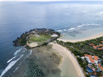 Indonesia, Bali, Aerial view of Nusa Dua beach - KNTF01338