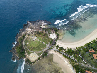 Indonesien, Bali, Luftaufnahme von Nusa Dua Strand - KNTF01342