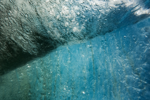 Indonesia, Bali, underwater, wave stock photo