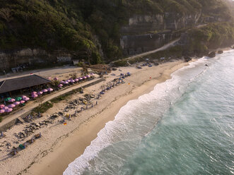 Indonesia, Bali, Aerial view of Pandawa beach - KNTF01434