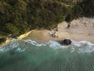 Indonesia, Bali, Aerial view of Pandawa beach - KNTF01435