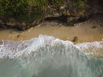 Indonesia, Bali, Aerial view of Pandawa beach - KNTF01437