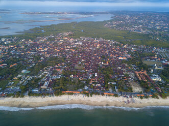 Indonesien, Bali, Luftaufnahme von Jimbaran Beach - KNTF01462