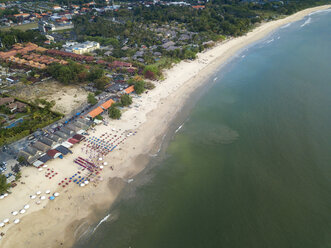 Indonesia, Bali, Aerial view of Jimbaran beach - KNTF01464