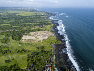 Indonesia, Bali, Aerial view of Tanah Lot temple - KNTF01502