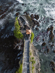 Indonesia, Bali, Aerial view of Tanah Lot temple - KNTF01504