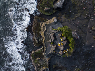 Indonesia, Bali, Aerial view of Tanah Lot temple - KNTF01510