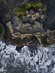 Indonesia, Bali, Aerial view of Tanah Lot temple - KNTF01511