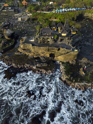 Indonesia, Bali, Aerial view of Tanah Lot temple - KNTF01512