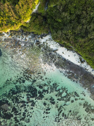 Indonesia, Bali, Aerial view of Green Bowl beach - KNTF01576