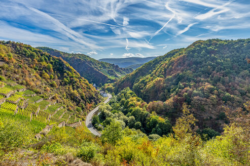 Germany, Rhineland-Palatinate, Altenahr, Ahr Valley, country road - FRF00725