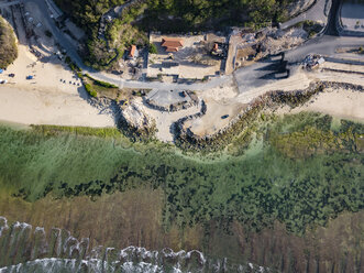 Indonesia, Bali, Aerial view of Melasti beach - KNTF01623