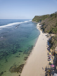 Indonesia, Bali, Aerial view of Melasti beach - KNTF01625