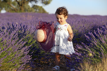 Girl Playing In The Field Of Lavender - AURF04957