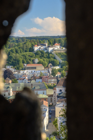 Deutschland, Bayern, Passau, Stadtansicht, lizenzfreies Stockfoto