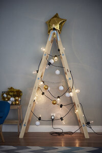 Christmas tree made from ladder - ABIF01074