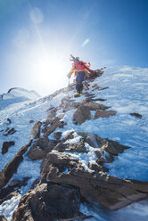 Mountain climber at Mt Shasta, California, USA - AURF05461
