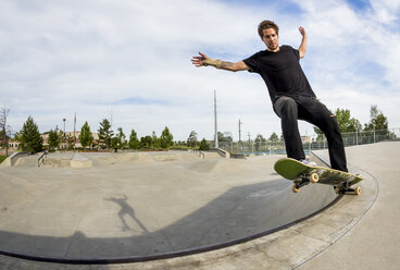 Skateboarding at Rosewood Skatepark in Salt Lake City - AURF05529