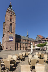 Deutschland, Rheinland-Pfalz, Neustadt an der Weinstraße, Marktplatz, Stiftskirche - WIF03618