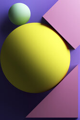 Purple background with geometric shapes - DRBF00117
