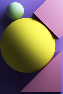 Lila Hintergrund mit geometrischen Formen - DRBF00117