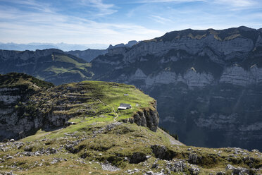 Switzerland, Appenzell, Alp Chlus on Zisler mountain in the Appenzell Alps - ELF01921