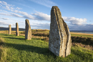 Great Britain, Scotland, Orkney, Mainland, Ring of Brodgar, neolithic stone circle - ELF01925