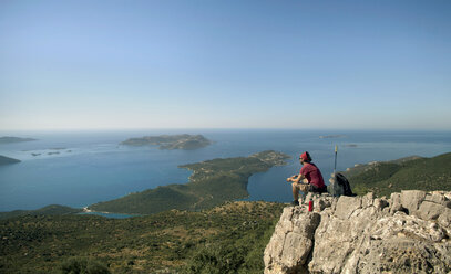 Young Male Climber During Mountain Trekking At Kas, Antalya, Turkey - AURF05760