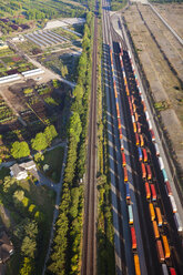 Luftaufnahme des Schienenkorridors - AURF05962