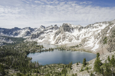 Clouds over Sawtooth Mountains and Twin Lakes - AURF06158