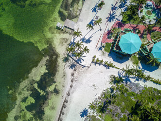 High angle view of colorful Belize - AURF06344