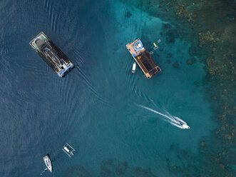 Indonesia, Bali, Aerial view of bathing platform - KNTF01866