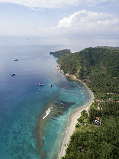 Indonesien, Bali, Luftaufnahme vom Strand - KNTF01885