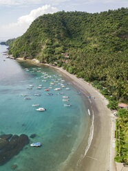 Indonesien, Bali, Luftaufnahme vom Strand - KNTF01886