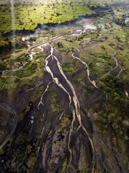 Indonesien, Bali, Luftaufnahme eines Flusses - KNTF01892