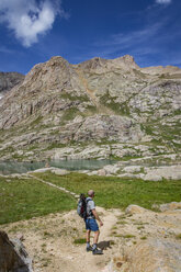 Man Enjoying Twin Lakes In Upper Chicago Basin - AURF06607