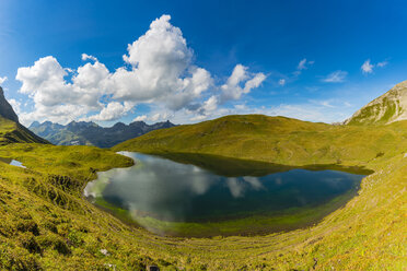 Deutschland, Bayern, Allgäu, Allgäuer Alpen, Rappensee, rechts Rappenseehütte - WGF01251