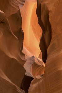 Orange sandstone formations in slot canyon - AURF06635