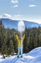 Girl is playing with the snow - AURF07042