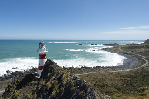 Neuseeland, Nordinsel, Wellington, Süd Wairarapa, Cape Palliser, Leuchtturm - MKFF00401