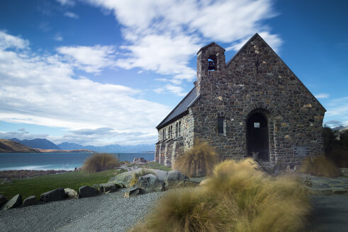 Neuseeland, Südinsel, Canterbury, Mackenzie, Lake Tekapo, Kirche des Guten Hirten - MKFF00404