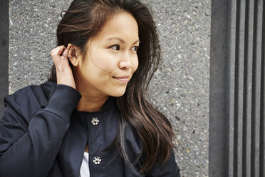 Portrait of smiling Asian woman, Boston, Massachusetts, USA - AURF07228