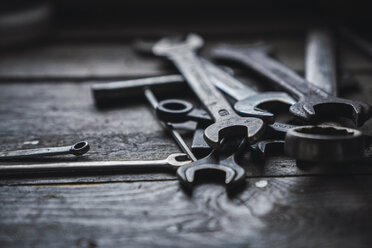 Group of wrenches on wood - KKAF02399