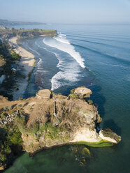 Indonesia, Bali, Aerial view of viewpoint at Balangan beach - KNTF02041