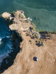 Indonesia, Bali, Aerial view of Balangan beach, viewpoint - KNTF02050