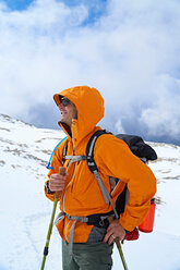 Hiker in Canazei, Trentino-Alto Adige, Italy - CUF44959