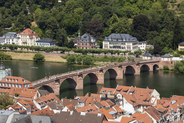 Deutschland, Baden-Württemberg, Heidelberg, Neckar, Charles-Theodore-Brücke - WIF03634