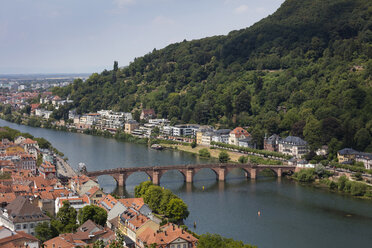 Deutschland, Baden-Württemberg, Heidelberg, Neckar, Charles-Theodore-Brücke - WIF03635