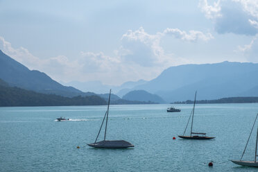 Austria, Ausseer Land, Boats on a lake - HAMF00377